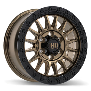 Fast HD Surge Satin Bronze with Gloss Black Lip 17x8 +45 6x139.7mm 95.1mm