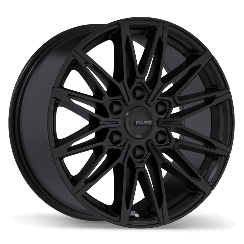 Fast Wheels Nordik Satin Black 18x8.5 +44 6x135mm 87.1mm - Wheelwiz
