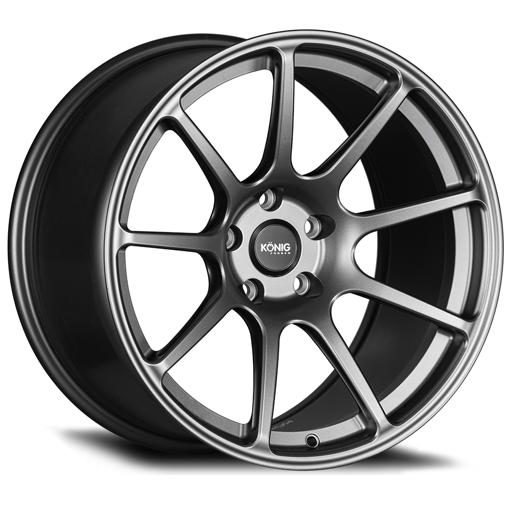 Konig Forged F5R 18x9.5 +35 5x112 73.1 Ash Silver w/ Knurled Bead - Wheelwiz
