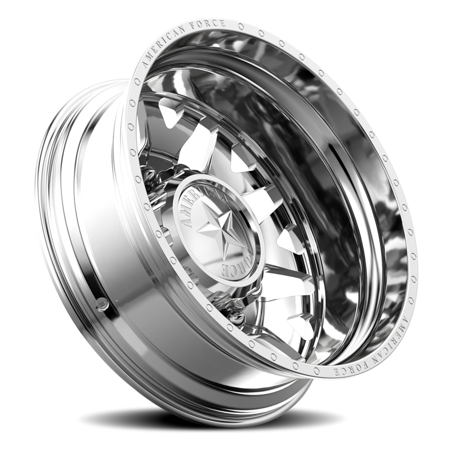 American Force F91 Quake DRW Polished 28x8.25 -130 10x225mm 170mm - Wheelwiz