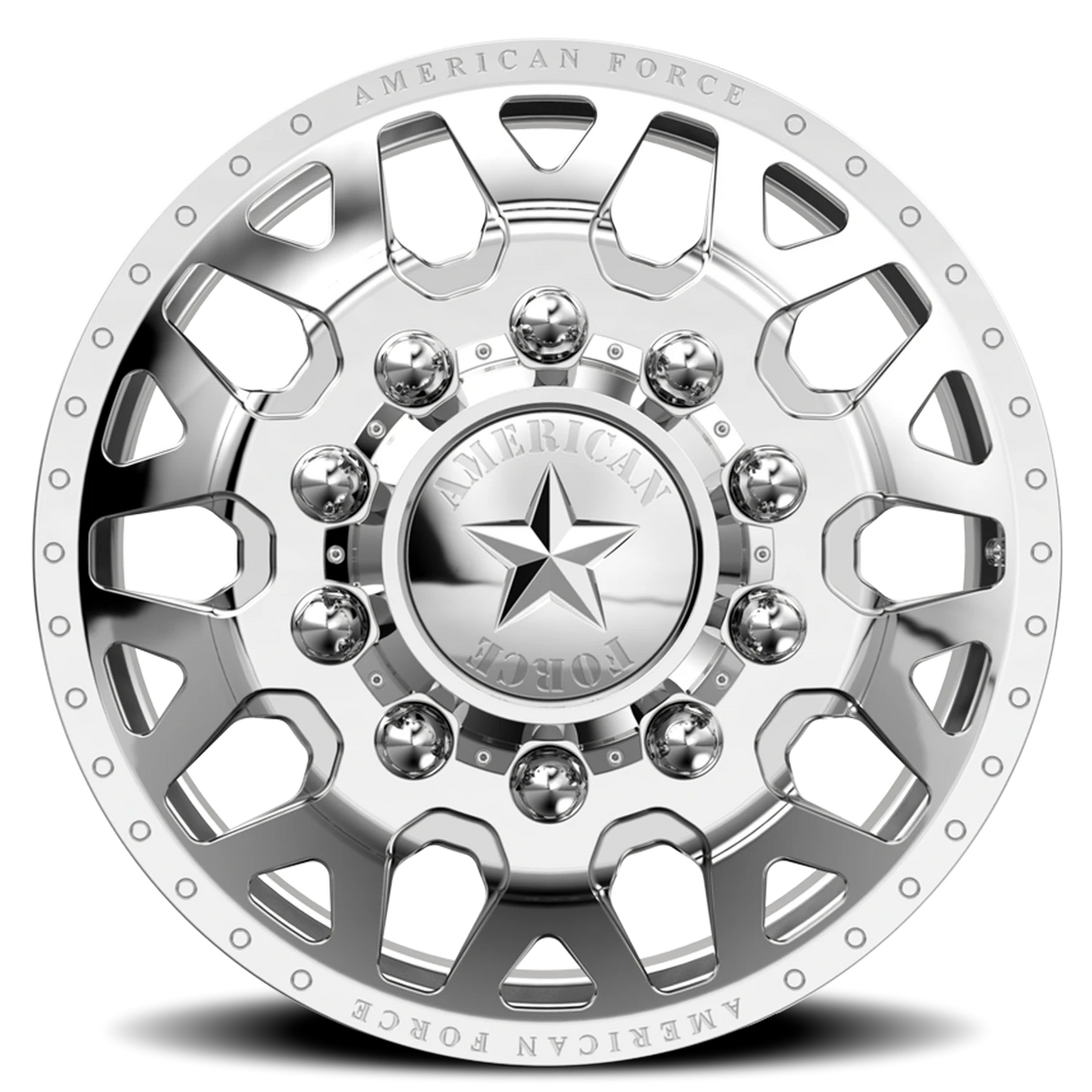 American Force F91 Quake DRW Polished 24x8.25 +169 8x165.1mm 117mm - Wheelwiz