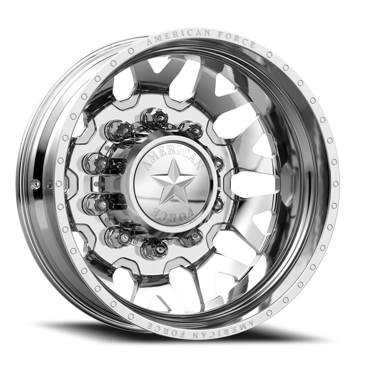 American Force F91 Quake DRW Polished 24x8.25 -145 8x225mm 170mm - Wheelwiz