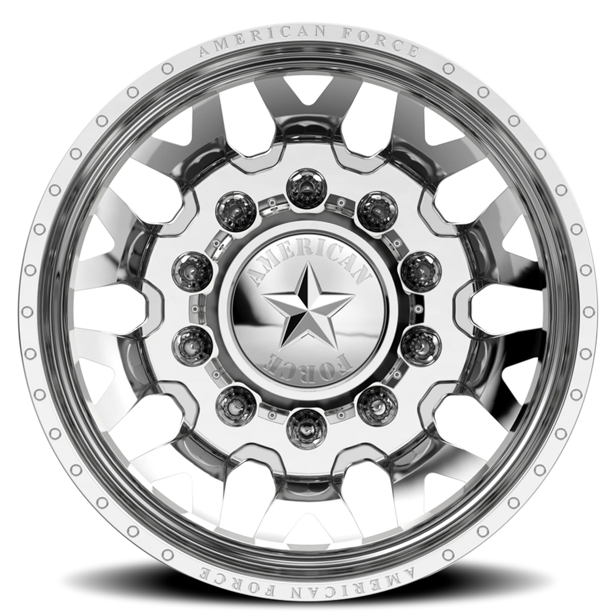 American Force F91 Quake DRW Polished 24x8.25 -145 8x225mm 170mm - Wheelwiz