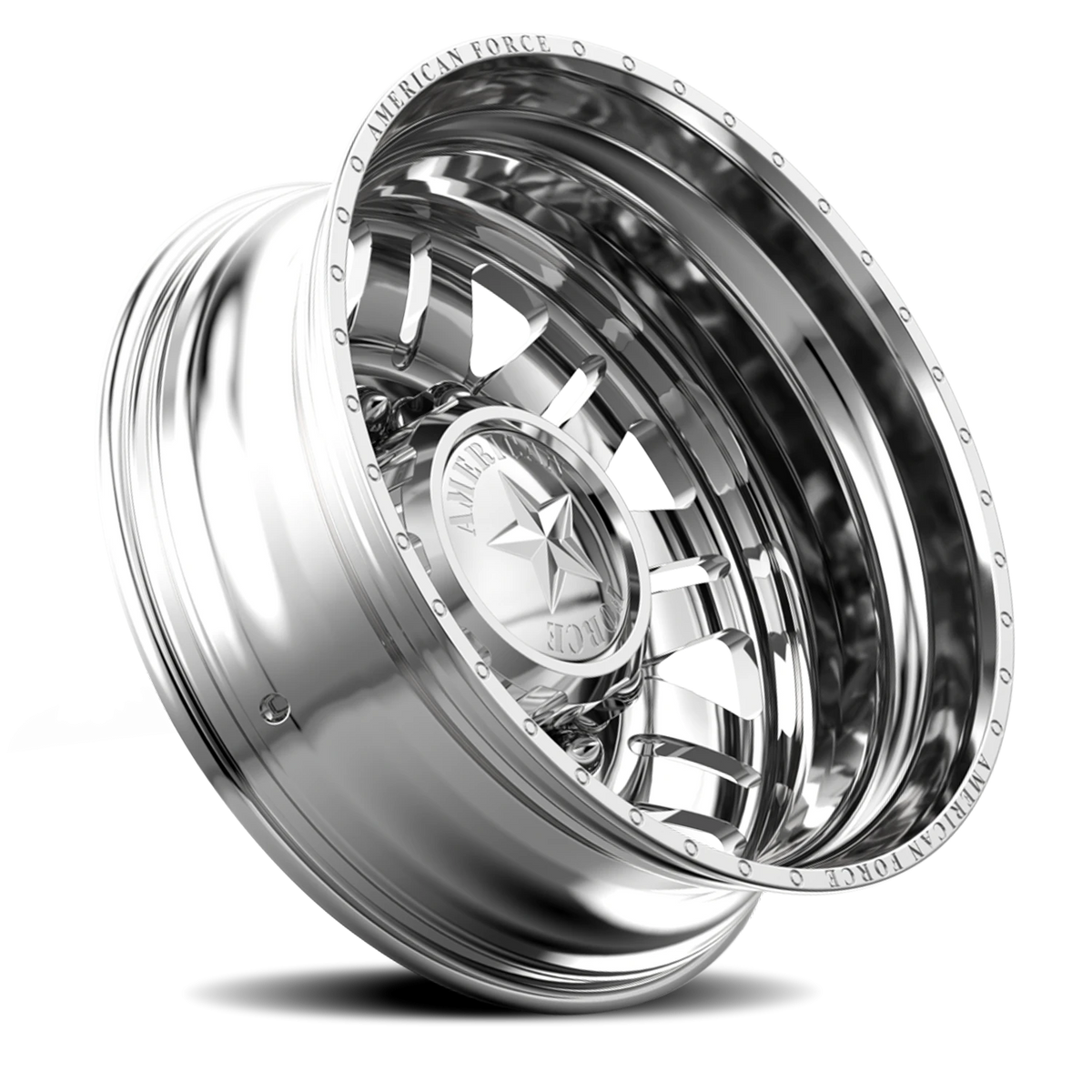 American Force F93 Omen DRW Polished 24x8.25 -145 8x165.1mm 117mm - Wheelwiz