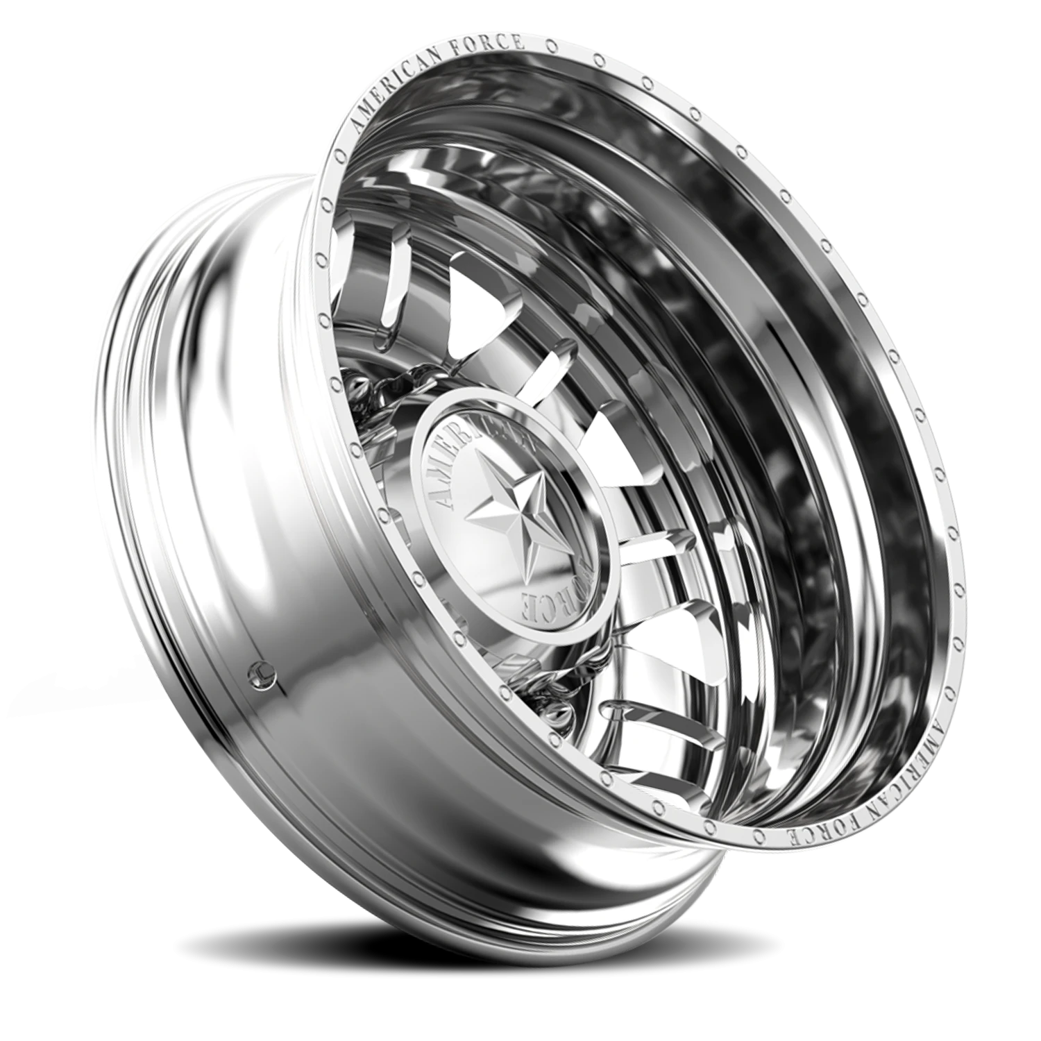 American Force F93 Omen DRW Polished 28x8.25 -145 8x225mm 170mm - Wheelwiz