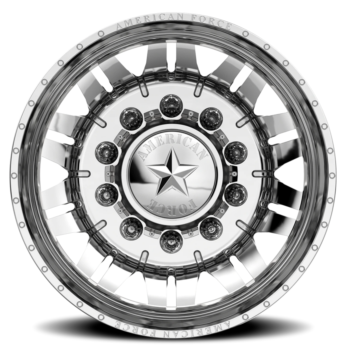 American Force F93 Omen DRW Polished 24x8.25 -145 8x165.1mm 117mm - Wheelwiz