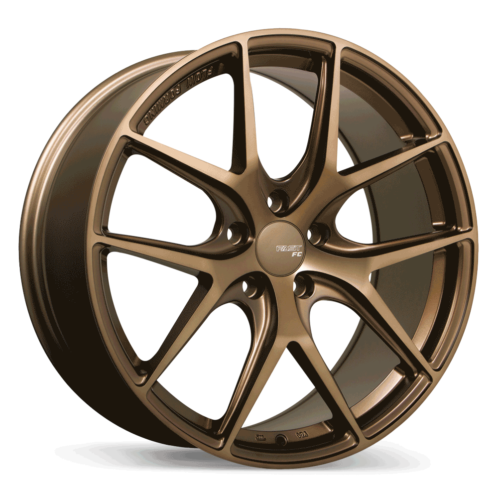 Fast Wheels FC04 Matte Bronze 19x8.5 +45 5x112mm 72.6mm - Wheelwiz