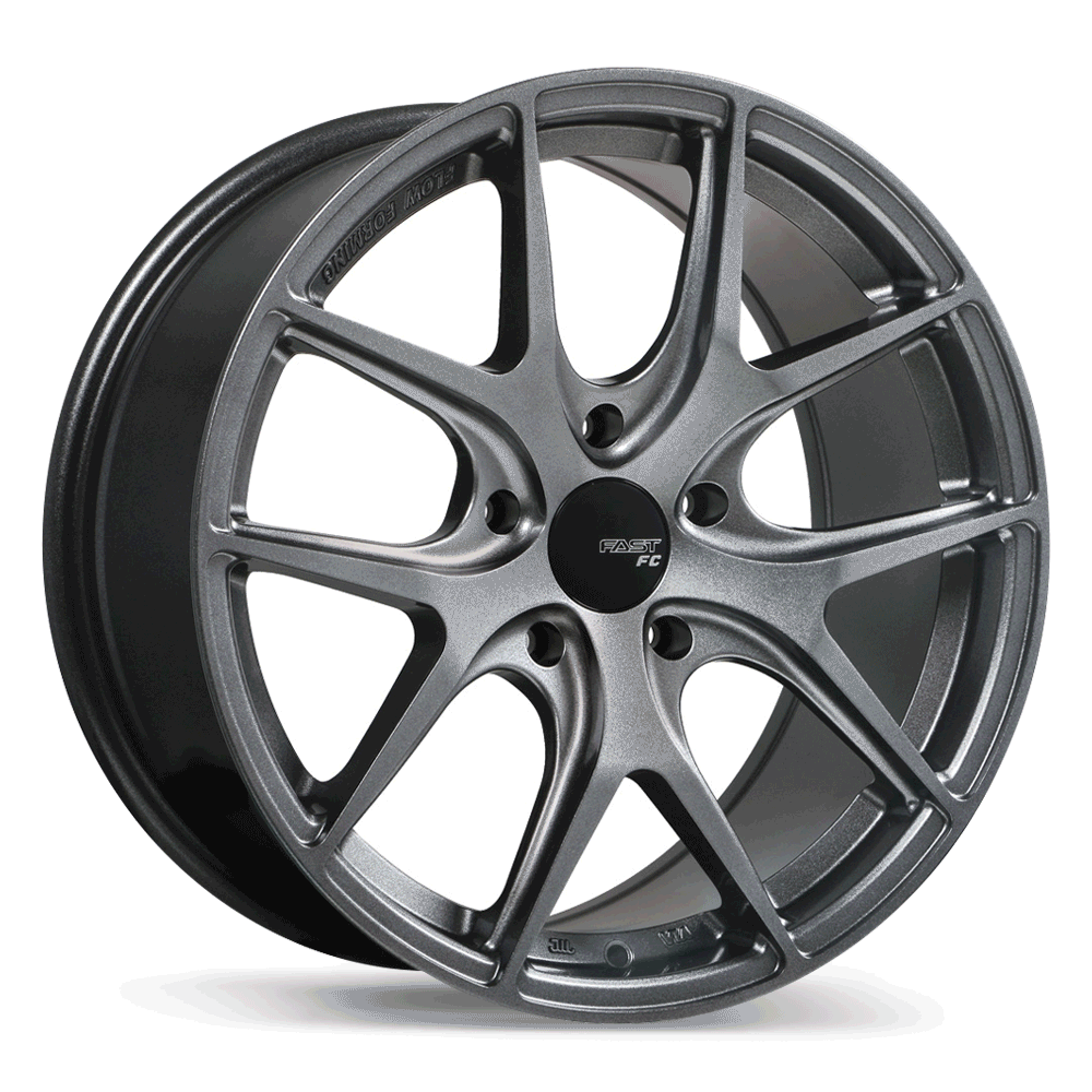 Fast Wheels FC04 Titanium 17x8 +35 5x120mm 74.1mm - Wheelwiz