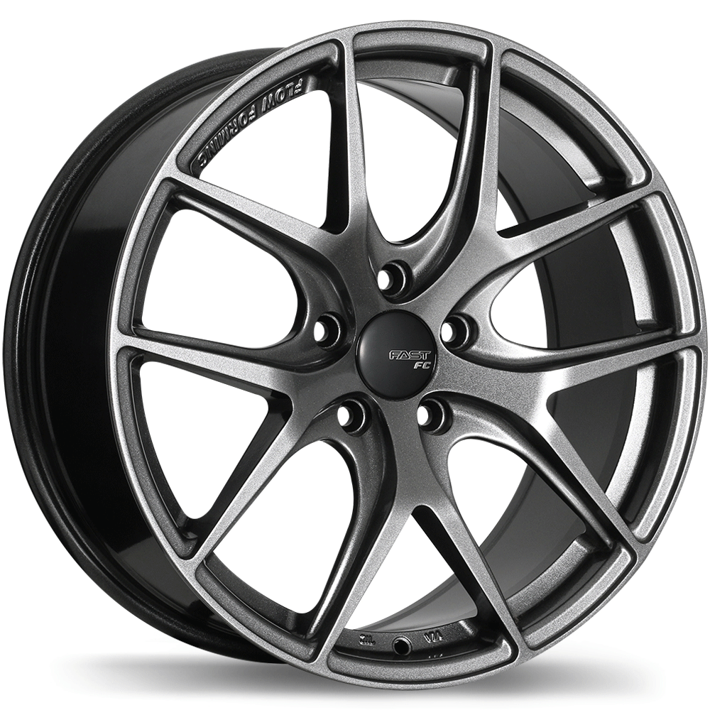 Fast Wheels FC04 Titanium 18x8 +40 5x120mm 72.6mm - Wheelwiz