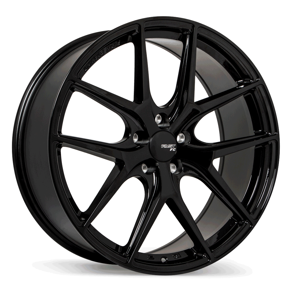 Fast Wheels FC04 Metallic Black 19x8.5 +45 5x110mm 72.6mm - Wheelwiz