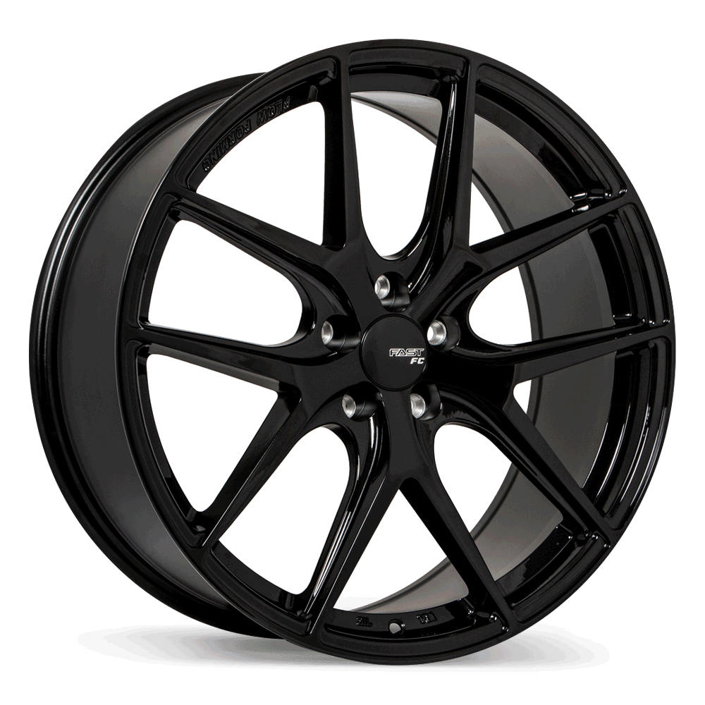 Fast Wheels FC04 Metallic Black 17x8 +45 5x120mm 72.6mm - Wheelwiz