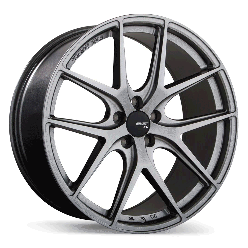 Fast Wheels FC04 Titanium 20x9.5 +35 5x100mm 72.6mm - Wheelwiz