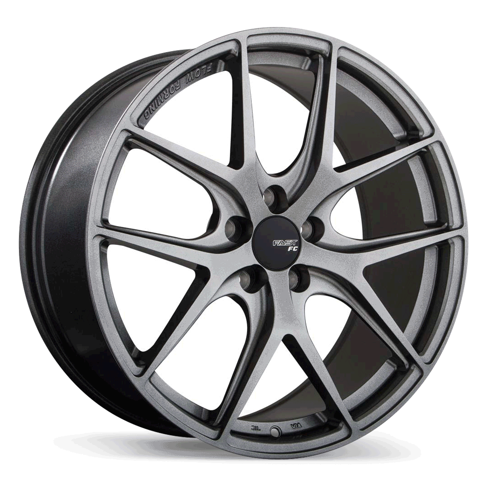Fast Wheels FC04 Titanium 17x8 +45 5x114.3mm 72.6mm - Wheelwiz