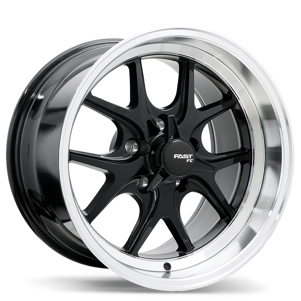Fast Wheels FC04V Gloss Black with Machined Lip 17x10.5 -10 5x120mm 72.6mm - Wheelwiz