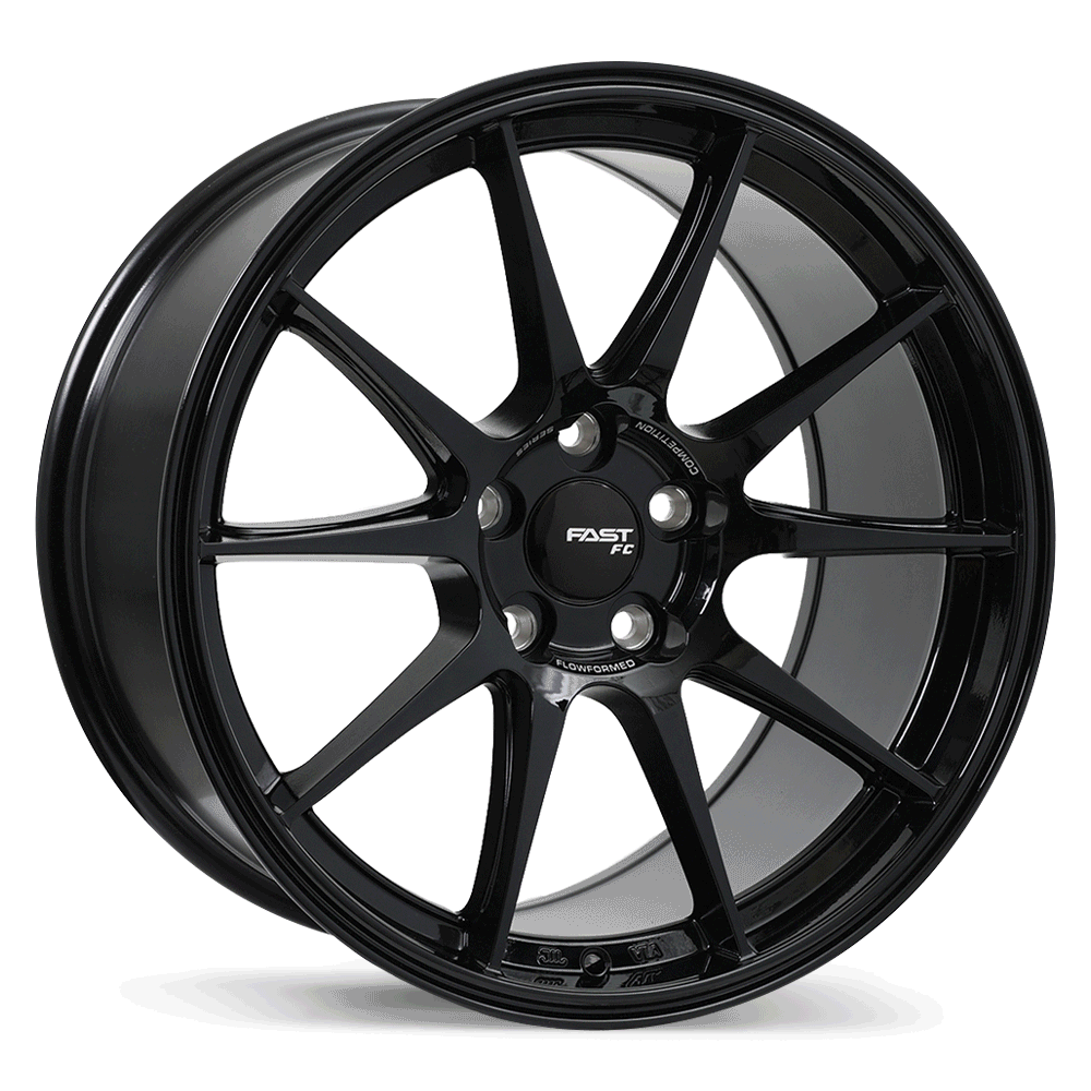 Fast Wheels FC08 Gloss Black 18x9.5 +38 5x120mm 72.6mm - Wheelwiz