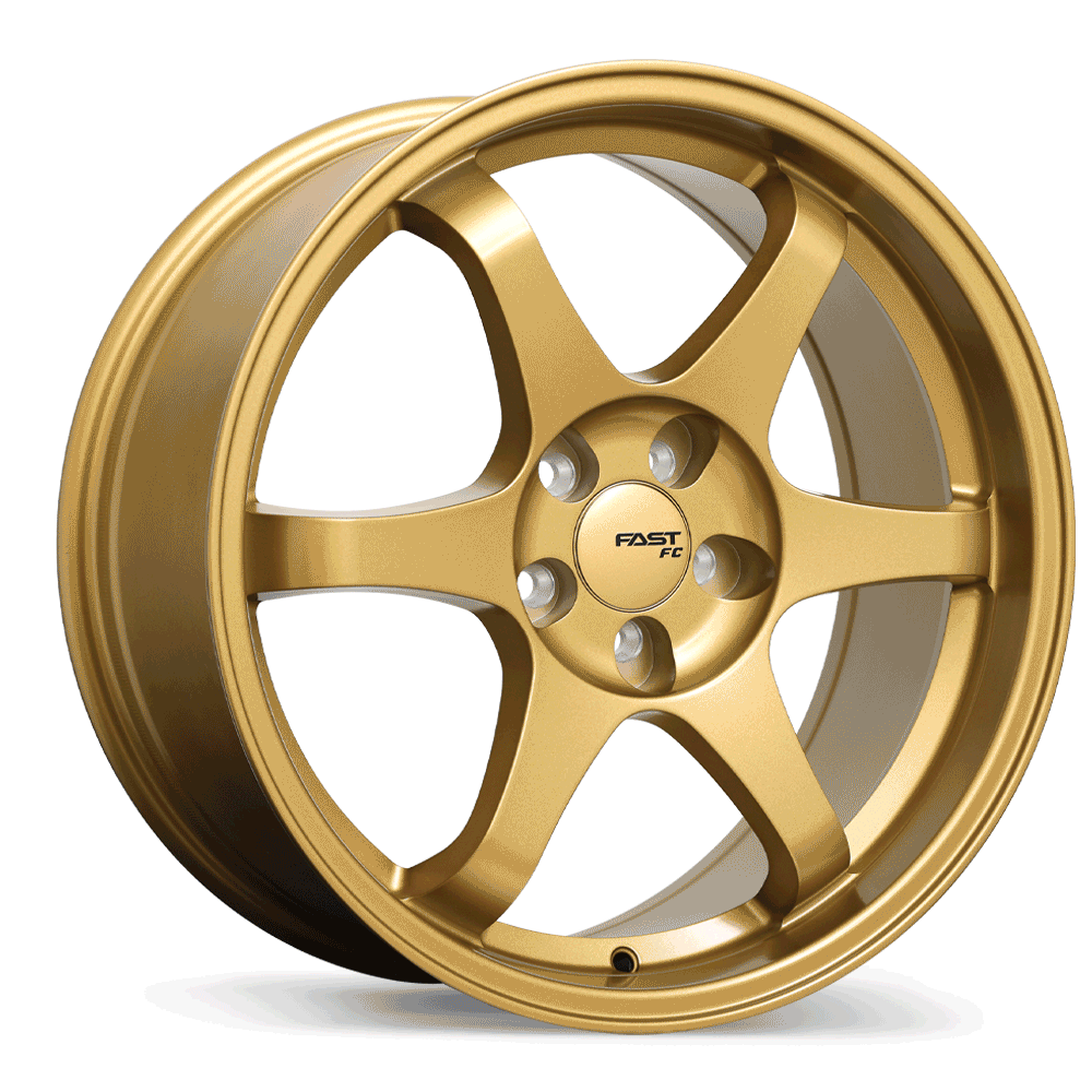 Fast Wheels FC09 Satin Gold 17x8 +40 5x115mm 72.6mm - Wheelwiz