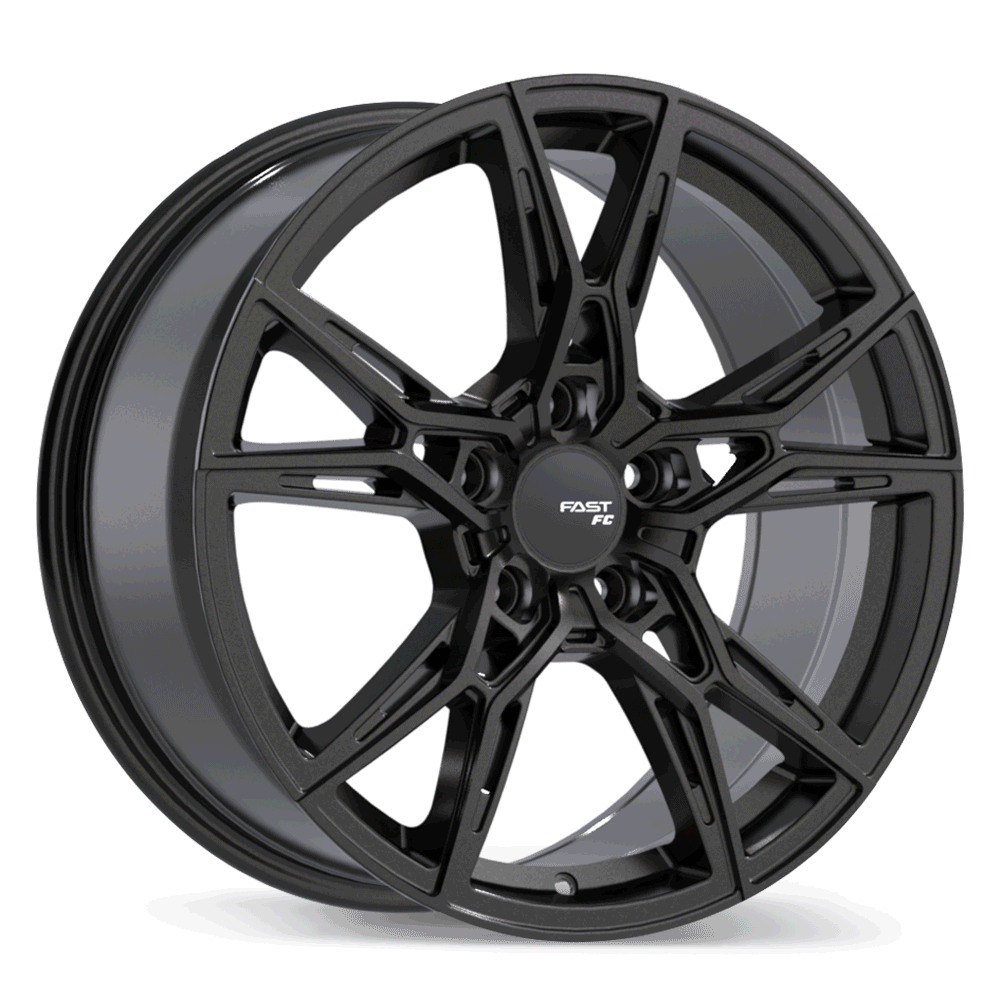 Fast Wheels FC10 Gloss Black Anthracite 18x9.5 +35 5x108mm 63.4mm - Wheelwiz