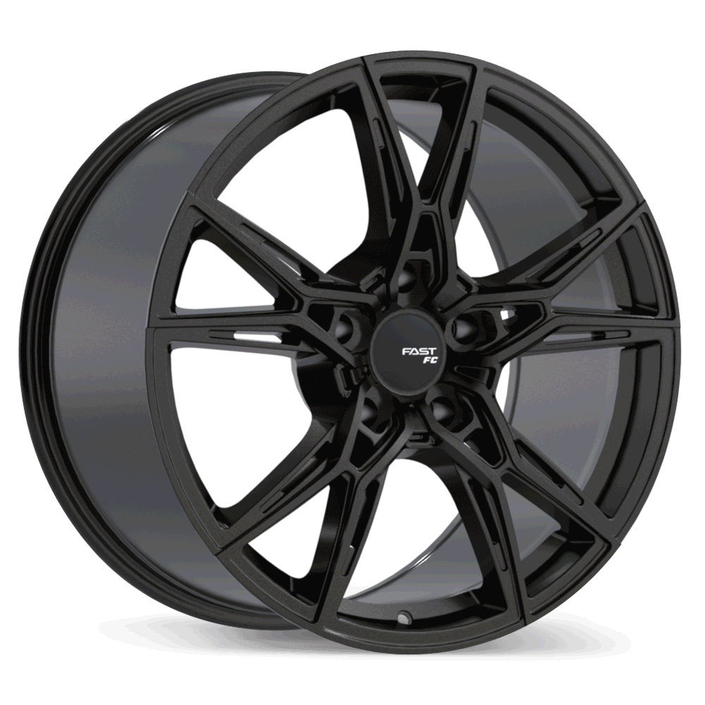 Fast Wheels FC10 Gloss Black Anthracite 19x10.5 +35 5x114.3mm 70.3mm - Wheelwiz