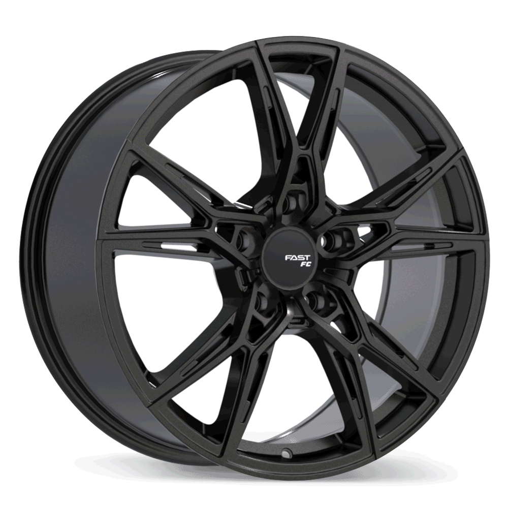 Fast Wheels FC10 Gloss Black Anthracite 19x9.5 +45 5x110mm 65.1mm - Wheelwiz