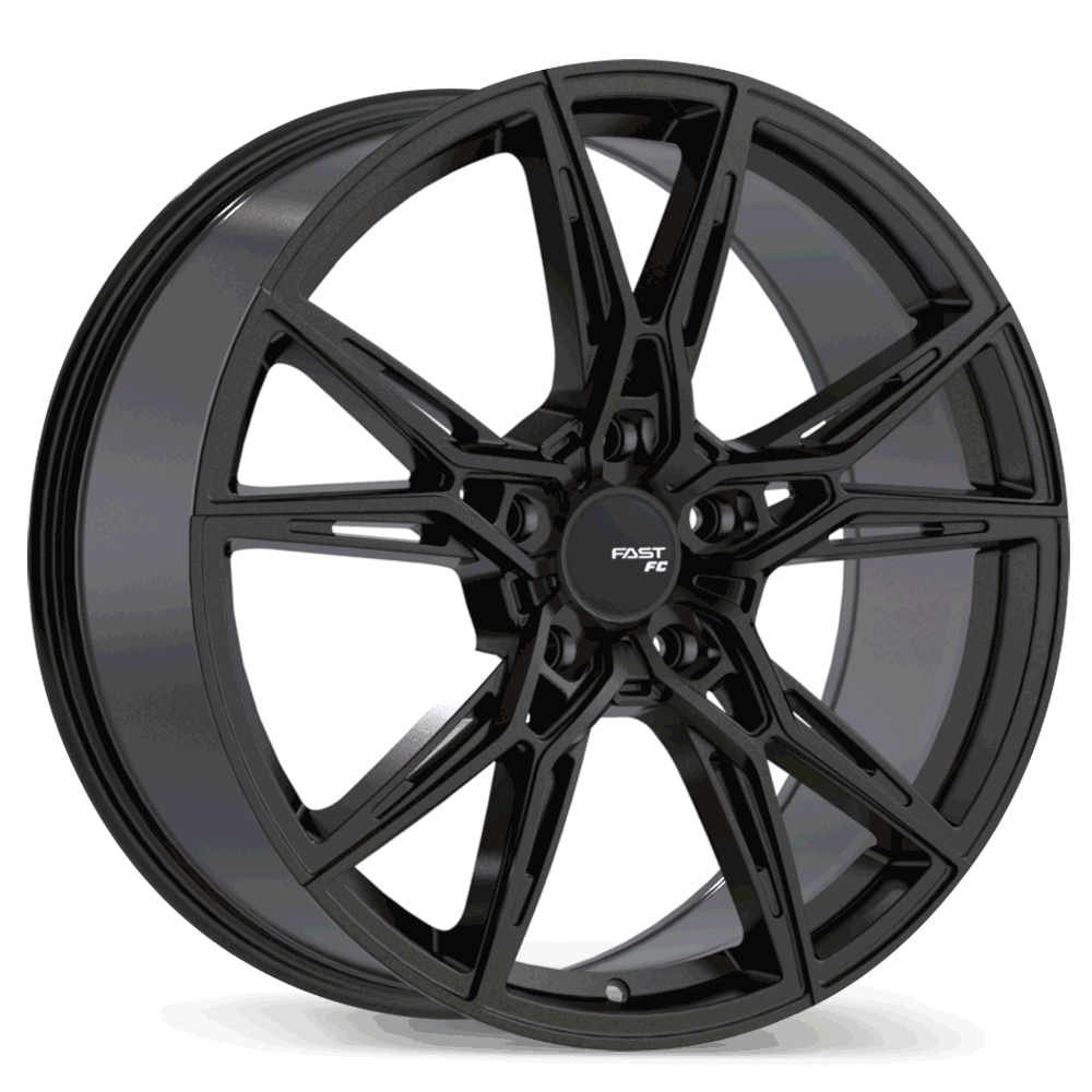 Fast Wheels FC10 Gloss Black Anthracite 20x9.5 +35 5x114.3mm 66.1mm - Wheelwiz