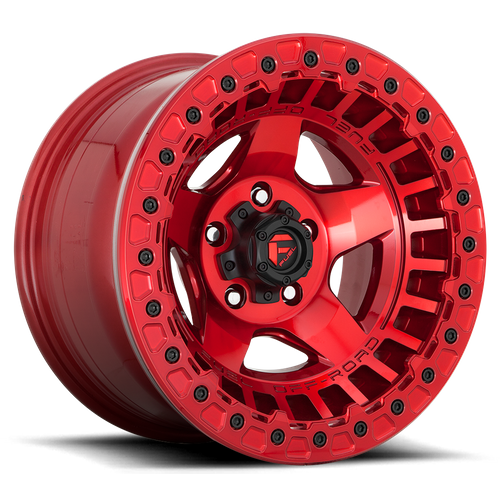 Fuel Offroad D117 WARP BEADLOCK Candy Red 17x9 -15 6x139.7mm 106.1mm - Wheelwiz