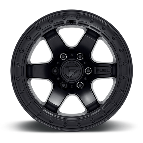Fuel Offroad D122 BLOCK BEADLOCK Matte Black W/ M-black Ring 17x8.5 +20 5x150mm 110.1mm