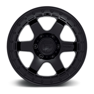Fuel Offroad D122 BLOCK BEADLOCK Matte Black W/ M-black Ring 17x8.5 0 6x135mm 87.1mm