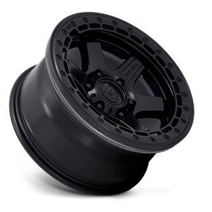 Fuel Offroad D122 BLOCK BEADLOCK Matte Black W/ M-black Ring 17x8.5 0 6x139.7mm 106.1mm