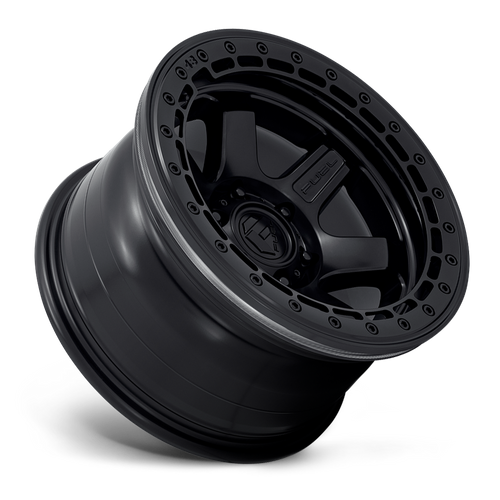 Fuel Offroad D122 BLOCK BEADLOCK Matte Black W/ M-black Ring 17x8.5 +20 5x150mm 110.1mm