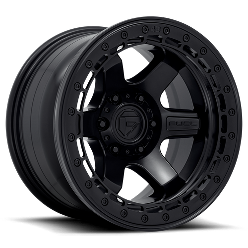 Fuel Offroad D122 BLOCK BEADLOCK Matte Black W/ M-black Ring 17x8.5 +20 5x150mm 110.1mm