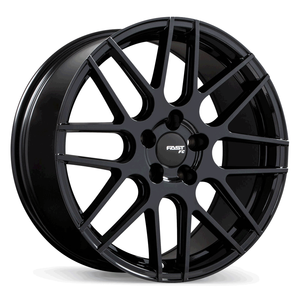 Fast Wheels FC12 Metallic Black 18x8 +35 5x115mm 72.6mm - Wheelwiz