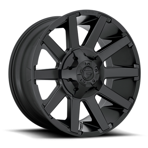 Fuel Offroad D437 CONTRA Satin Black 20x9 +20 8x180mm 124.2mm - Wheelwiz