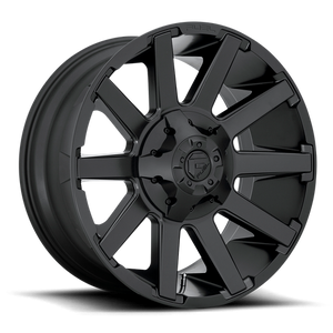 Fuel Offroad D437 CONTRA Satin Black 20x10 -18 8x165.1mm 125.1mm