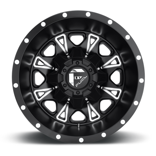 Fuel Offroad D513 THROTTLE Matte Black Milled 17x6.5 -140 8x165.1mm 125.1mm - Wheelwiz