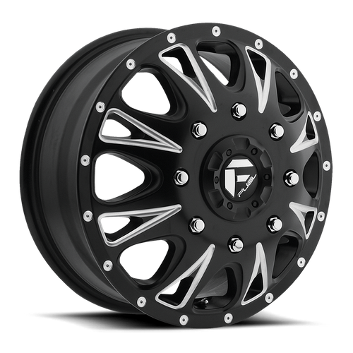 Fuel Offroad D513 THROTTLE Matte Black Milled 17x6.5 +129 8x200mm 142mm - Wheelwiz