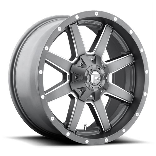 Fuel Offroad D542 MAVERICK Matte Gun Metal Milled 20x9 +1 5x139.7|5x150mm 110.1mm