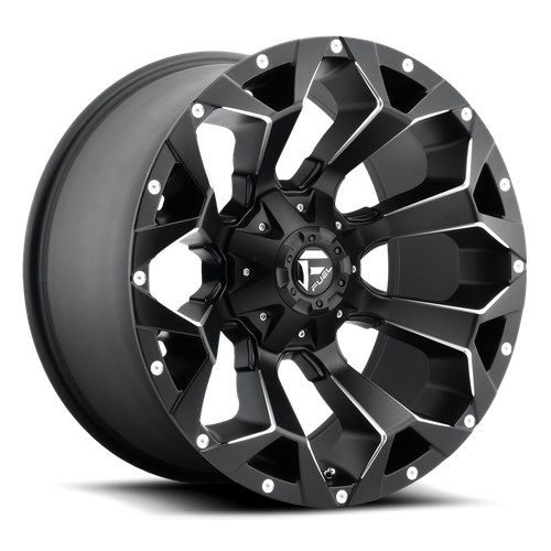 Fuel Offroad D546 ASSAULT Matte Black Milled 20x12 -43 5x114.3|5x127mm 78.1mm