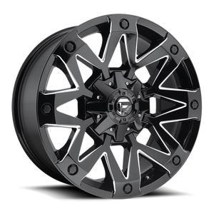 Fuel Offroad D555 AMBUSH Gloss Black Milled 17x9 +01 6x135|6x139.7mm 106.1mm - WheelWiz