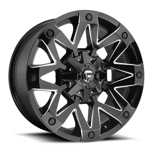 Fuel Offroad D555 AMBUSH Gloss Black Milled 20x9 +01 5x139.7|5x150mm 110.1mm - WheelWiz
