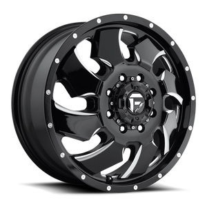 Fuel Offroad D574 CLEAVER Gloss Black Milled 20x8.25 +105 8x200mm 142mm - Wheelwiz