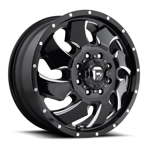 Fuel Offroad D574 CLEAVER Gloss Black Milled 20x8.25 +105 8x165.1mm 121.5mm - Wheelwiz