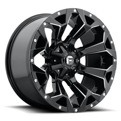 Fuel Offroad D576 ASSAULT Gloss Black Milled 20x9 +1 5x114.3|5x127mm 78.1mm