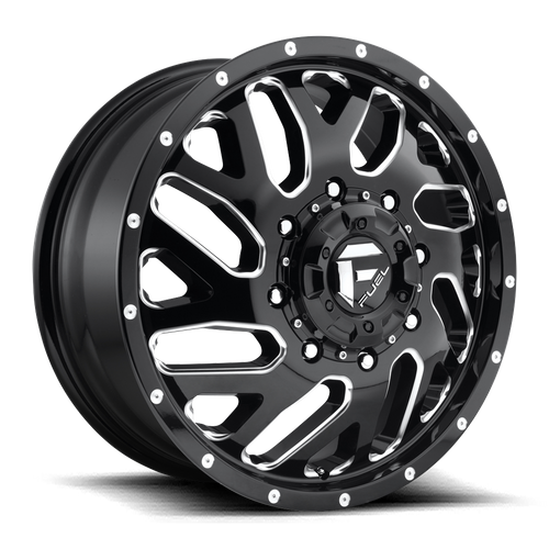 Fuel Offroad D581 TRITON Gloss Black Milled 22x8.25 +105 8x200mm 142mm