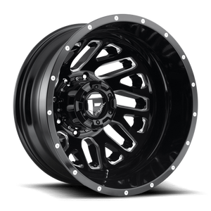Fuel Offroad D581 TRITON Gloss Black Milled 20x8.25 -240 8x165.1mm 121.5mm