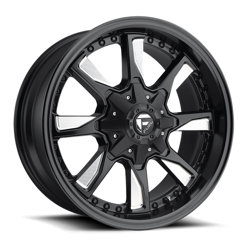 Fuel Offroad D603 HYDRO Matte Black Milled 20x9 +1 8x180mm 124.2mm - WheelWiz