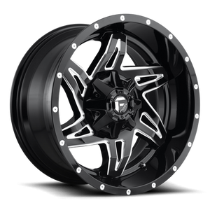 Fuel Offroad D613 ROCKER Gloss Black Milled 20x10 -18 8x180mm 124.2mm - WheelWiz