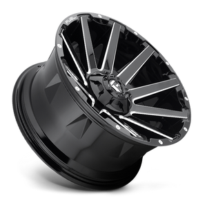 Fuel Offroad D615 CONTRA Gloss Black Milled 20x10 -19 6x135|6x139.7mm 106.1mm - Wheelwiz