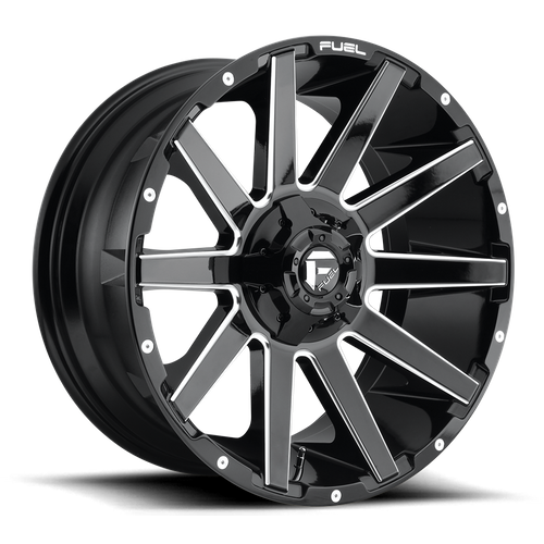 Fuel Offroad D615 CONTRA Gloss Black Milled 20x9 +1 8x170mm 125.1mm