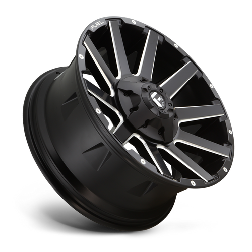 Fuel Offroad D616 CONTRA Matte Black Milled 20x9 +20 5x127|5x139.7mm 87.1mm - Wheelwiz