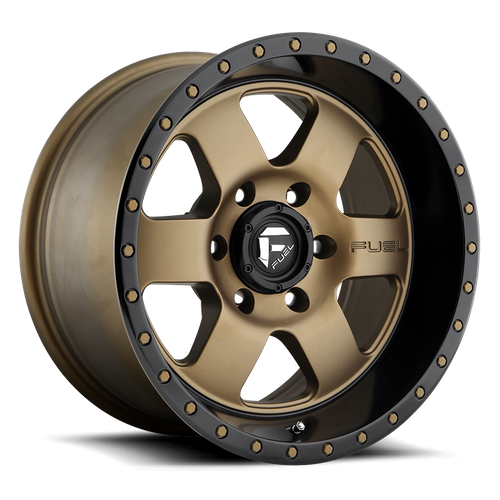 Fuel Offroad D617 PODIUM Matte Bronze Black Bead Ring 15x7 +13 4x137mm 110.1mm - WheelWiz